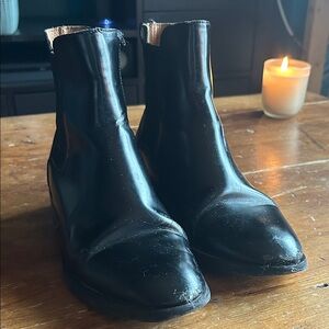 COS Black Leather Chelsea Ankle Boots | Minimalist | Size 37 (US 6.5–7)